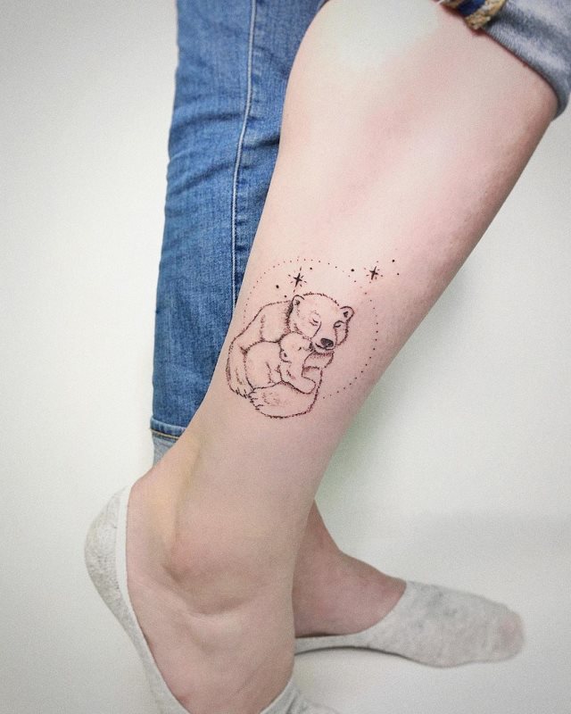 tattoo femenino oso 69