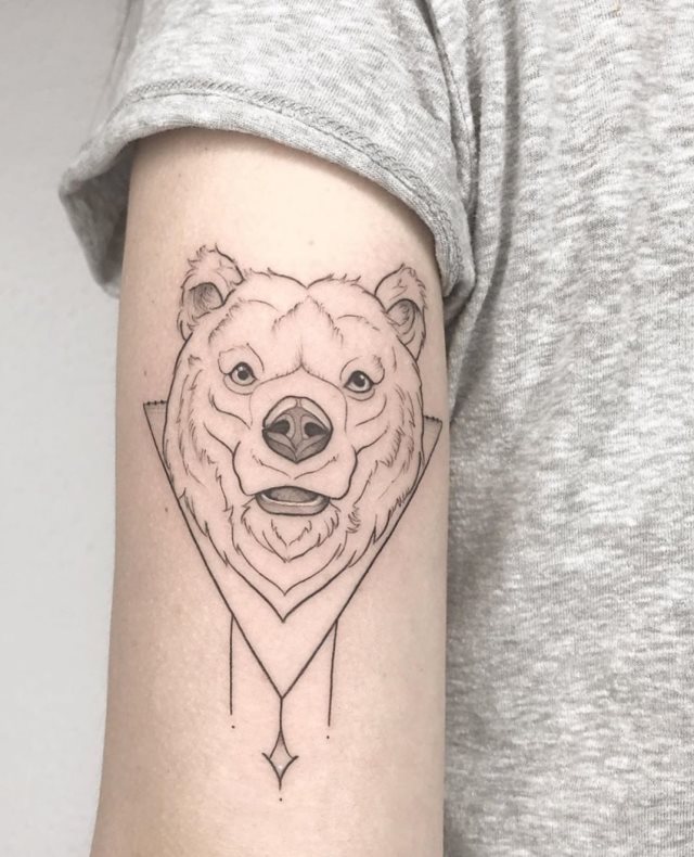 tattoo femenino oso 76