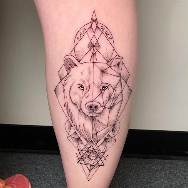 tattoo femenino oso 78