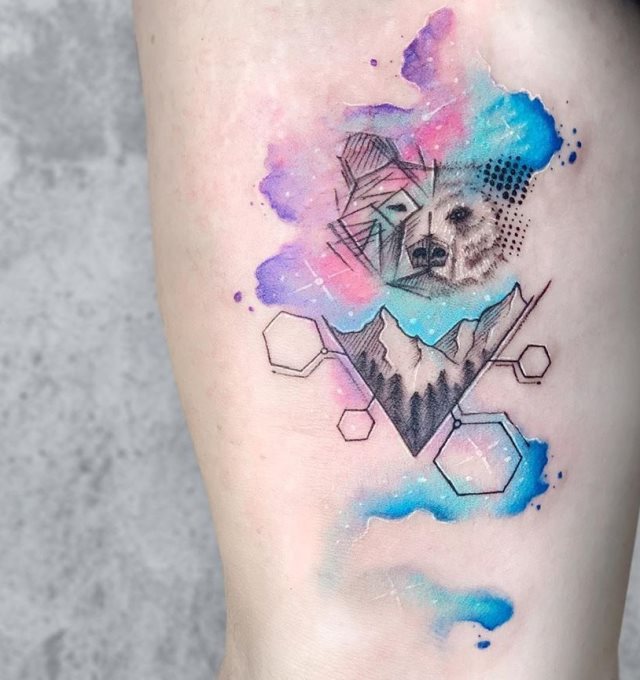 tattoo femenino oso 79