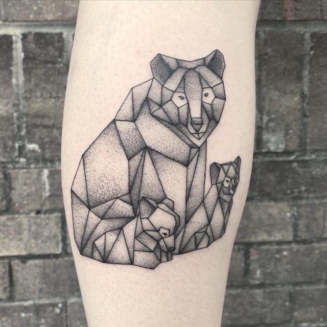 tattoo femenino oso 80