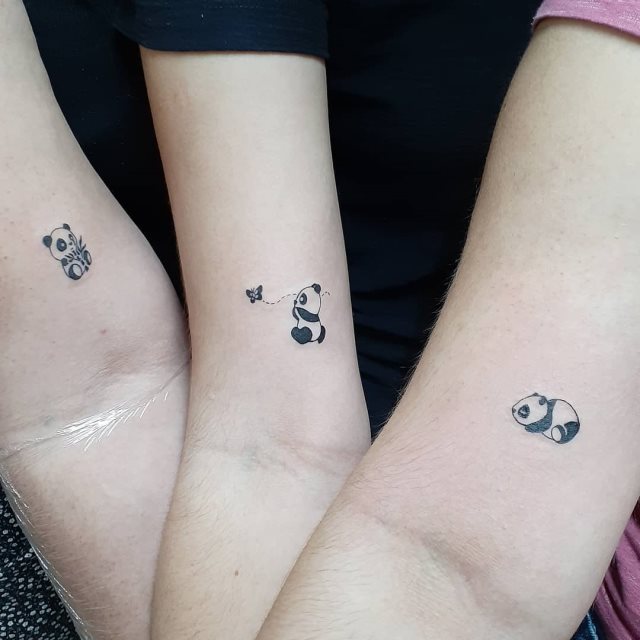 tattoo femenino oso panda 09