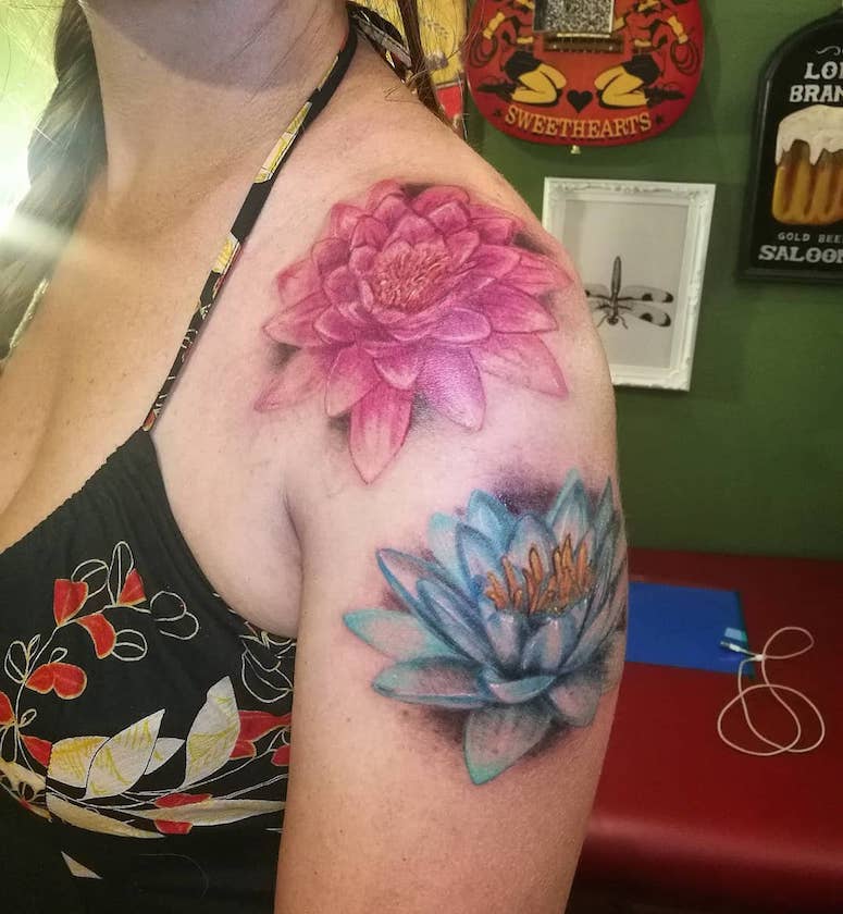 tattoo femenino para el hombro 200