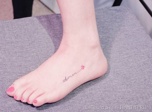 tattoo femenino para el pie 41