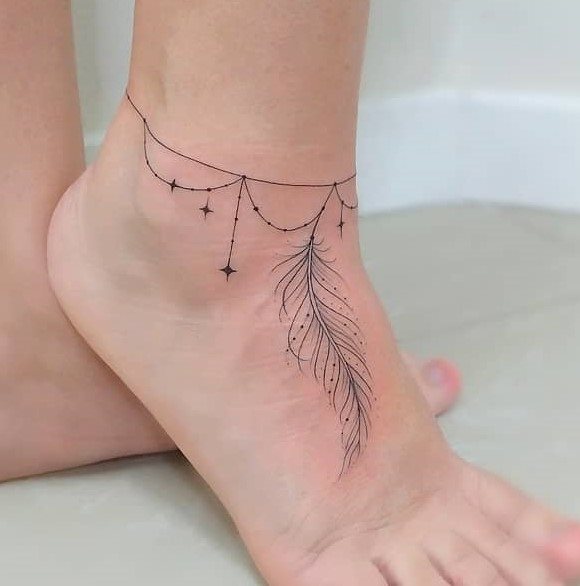 tattoo femenino para el tobillo 03