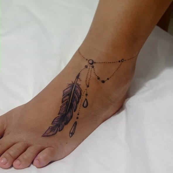 tattoo femenino para el tobillo 22