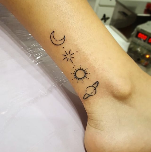 tattoo femenino para el tobillo 38