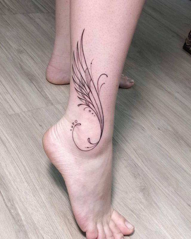 tattoo femenino para el tobillo 44