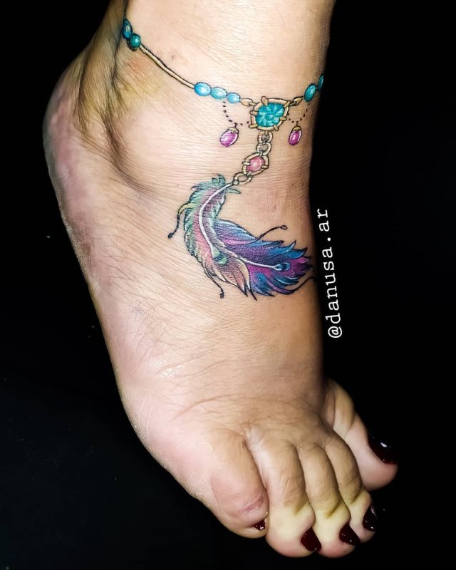 tattoo femenino para el tobillo 78