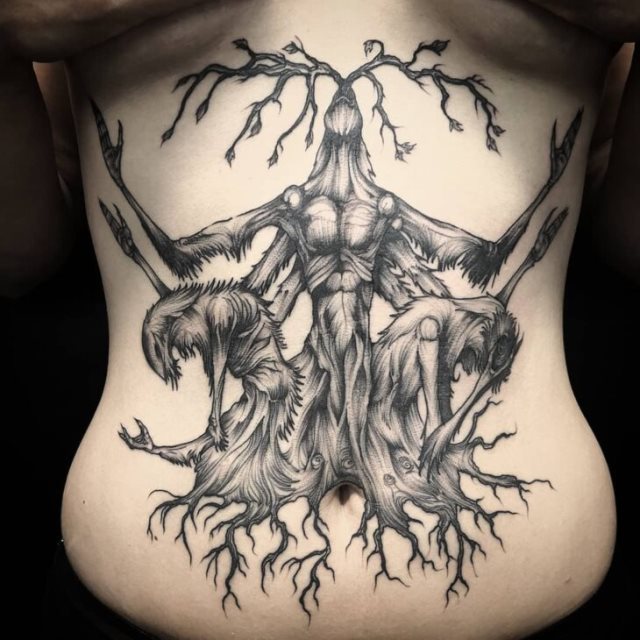 tattoo femenino para la barriga 10