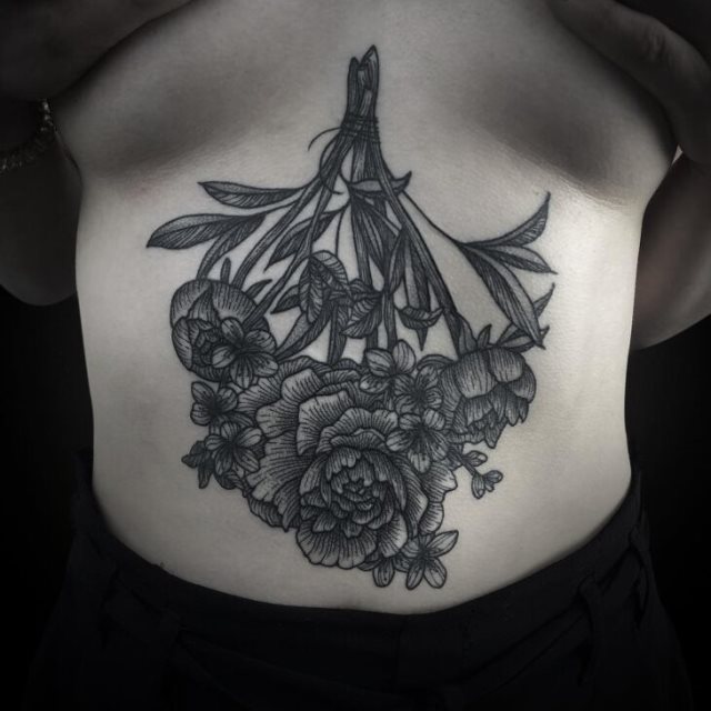 tattoo femenino para la barriga 19