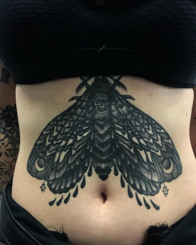 tattoo femenino para la barriga 27