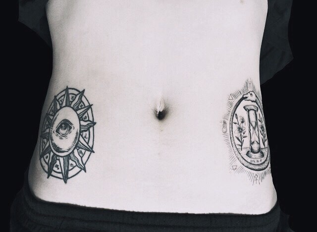 tattoo femenino para la barriga 28