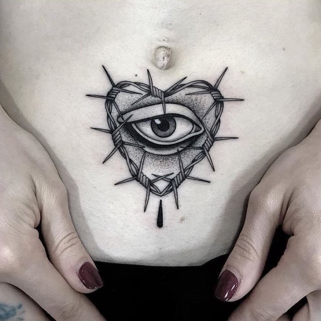 tattoo femenino para la barriga 34