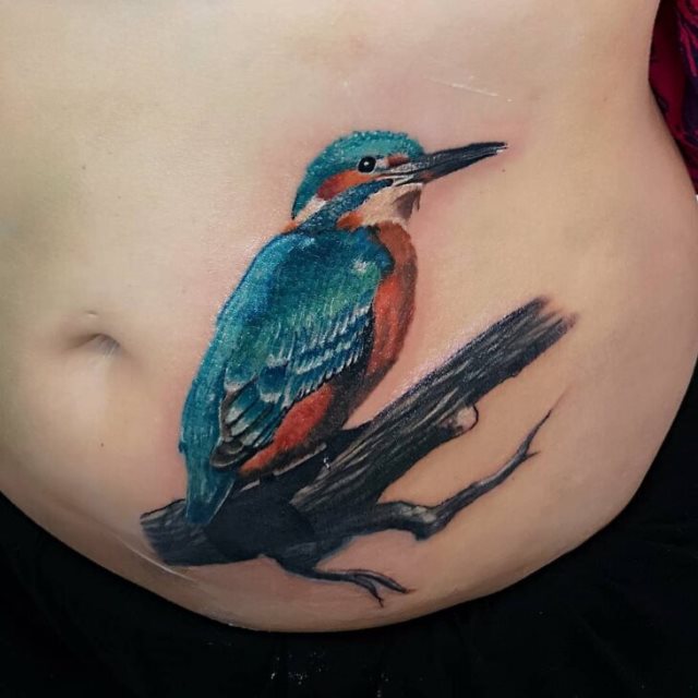 tattoo femenino para la barriga 40