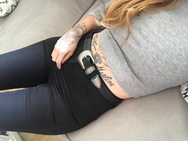 tattoo femenino para la barriga 56