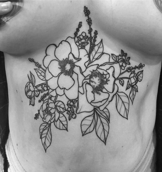 tattoo femenino para la barriga 65