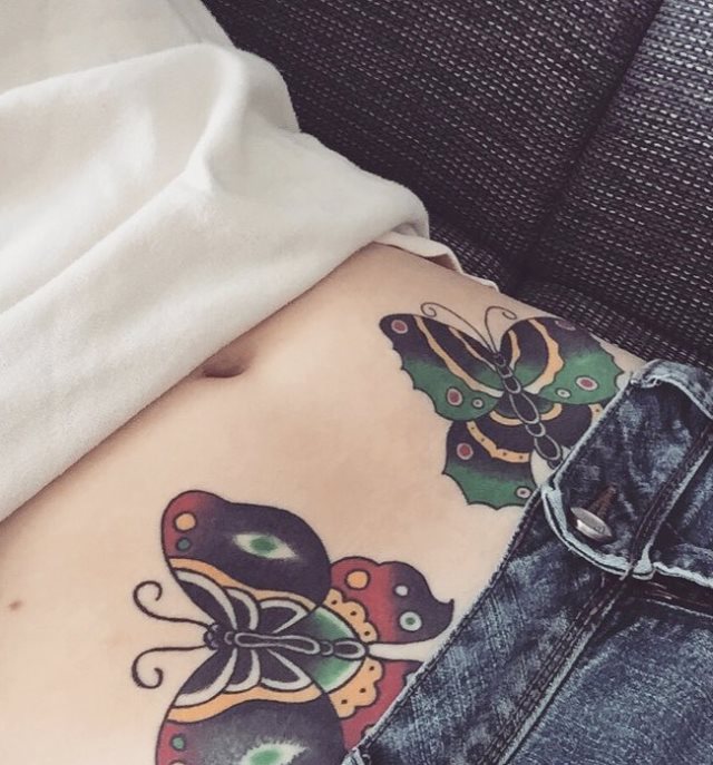 tattoo femenino para la barriga 68