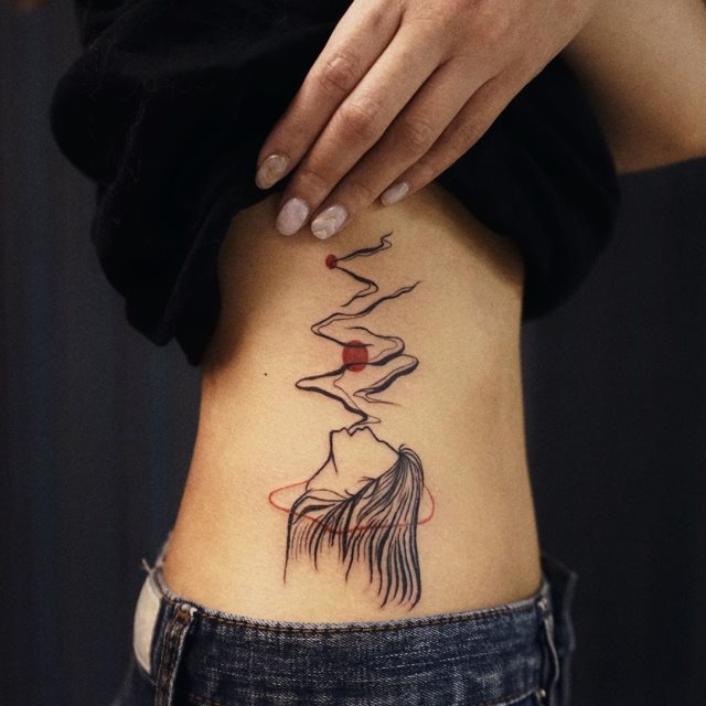 tattoo femenino para la pelvis 28