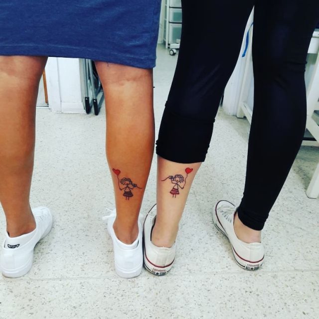 tattoo femenino para la pierna 01