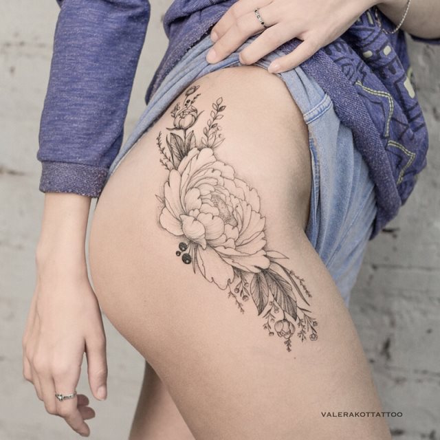 tattoo femenino para la pierna 05