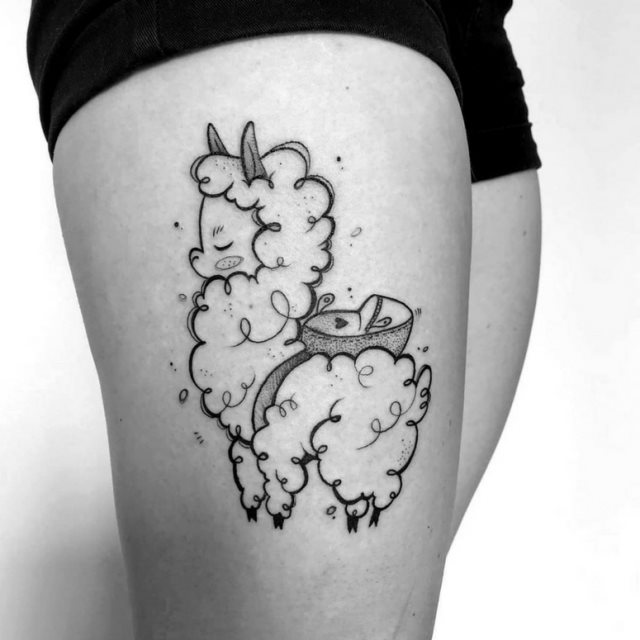 tattoo femenino para la pierna 22