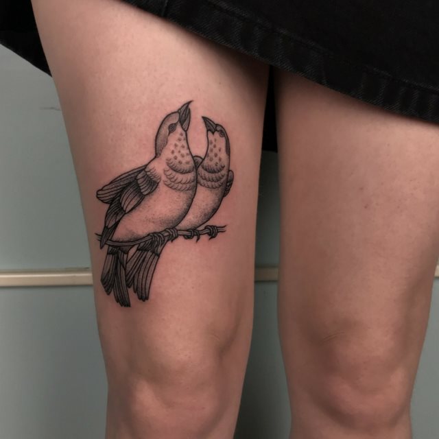tattoo femenino para la pierna 24