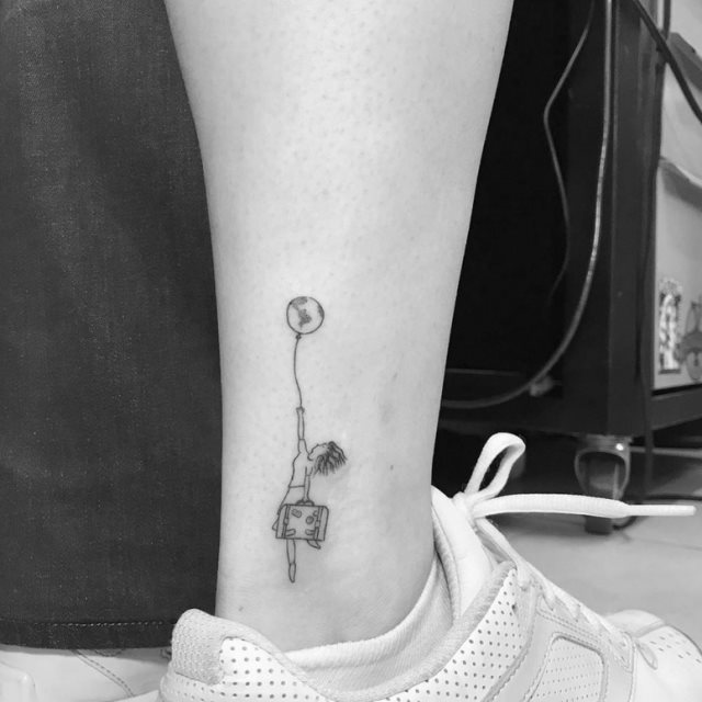 tattoo femenino para la pierna 30