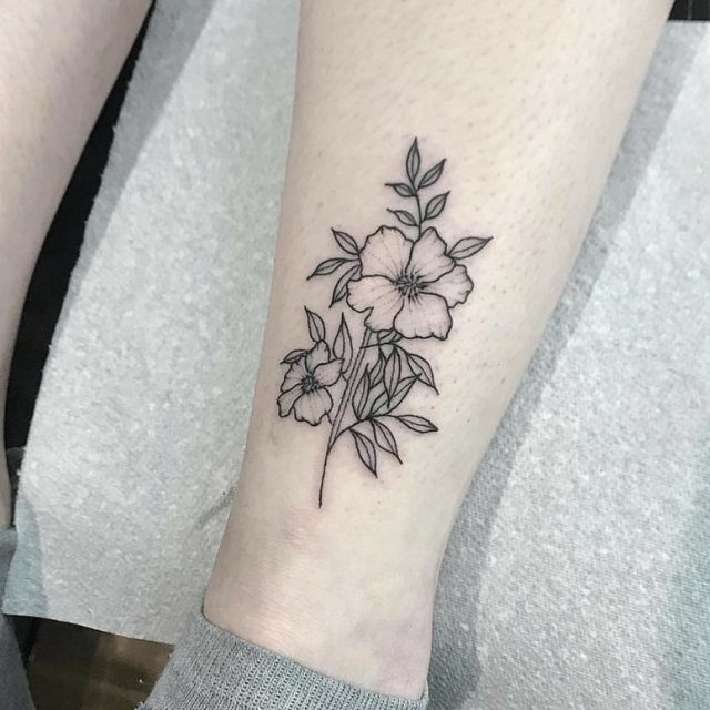 tattoo femenino para la pierna 58