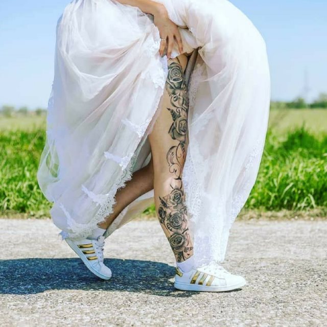 tattoo femenino para la pierna 59