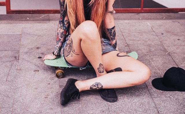 tattoo femenino para la pierna 61