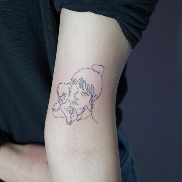 tattoo femenino pequeno en el brazo 120