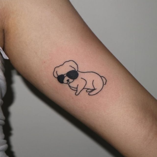 tattoo femenino perro 01