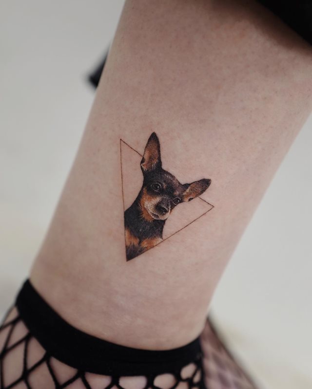 tattoo femenino perro 02