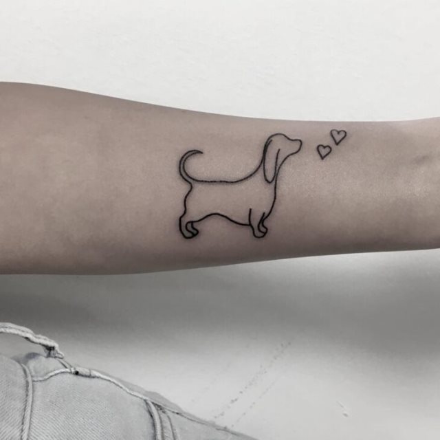tattoo femenino perro 07