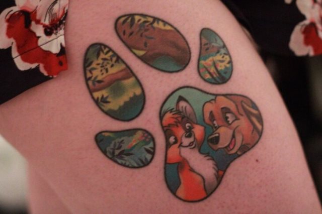 tattoo femenino perro 13