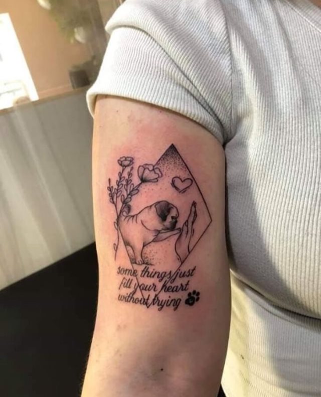 tattoo femenino perro 14