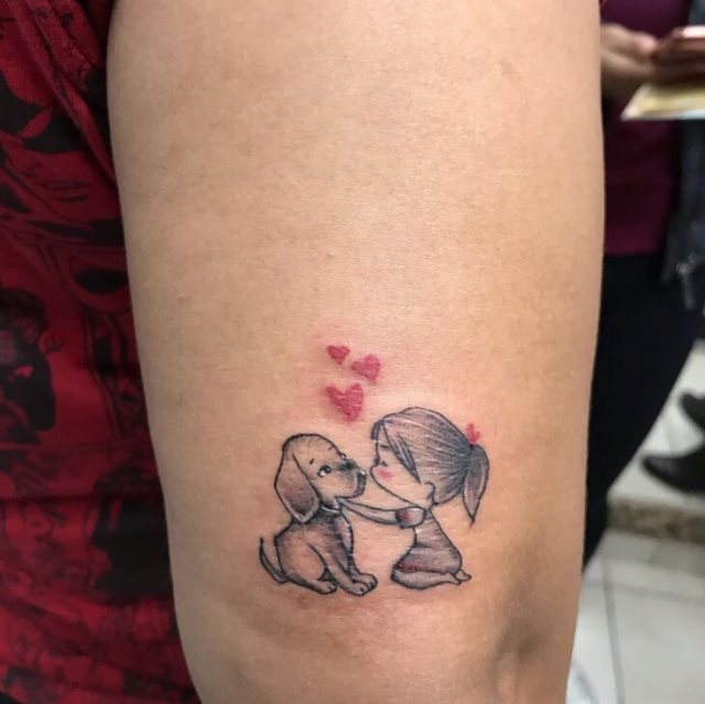 tattoo femenino perro 15