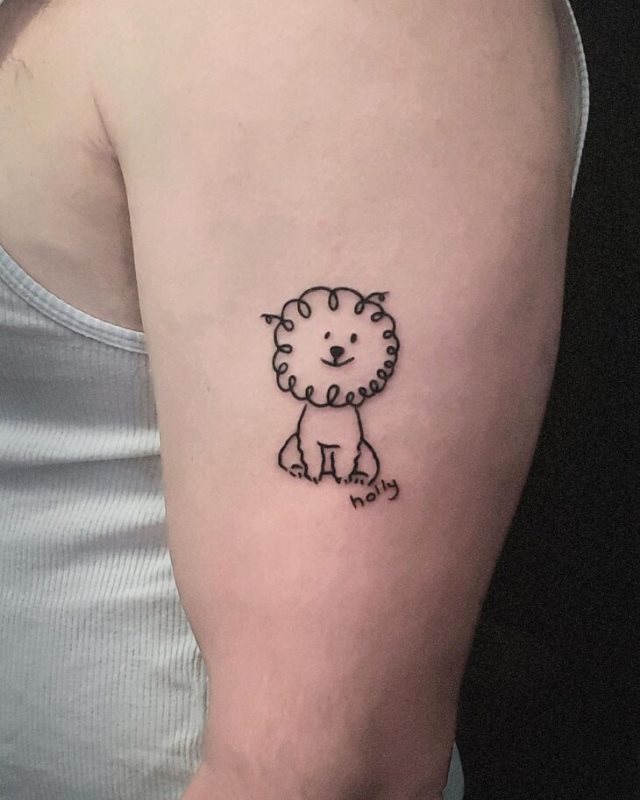 tattoo femenino perro 16