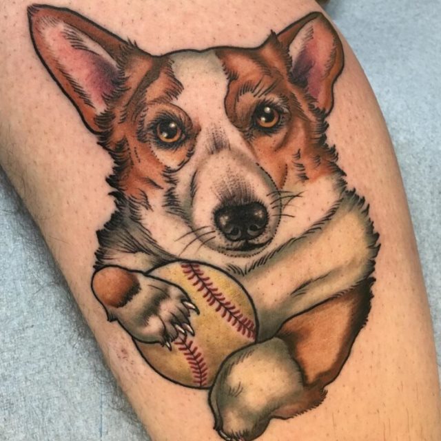tattoo femenino perro 27