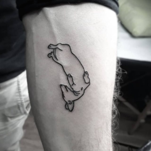 tattoo femenino perro 32