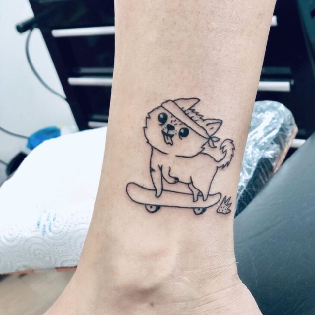 tattoo femenino perro 40