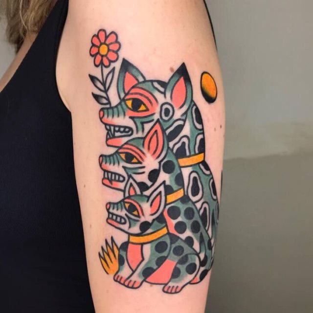 tattoo femenino perro 41
