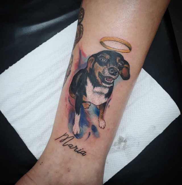 tattoo femenino perro 42
