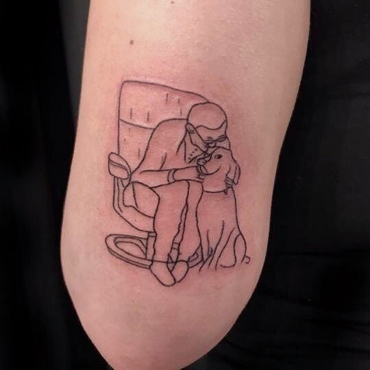 tattoo femenino perro 44