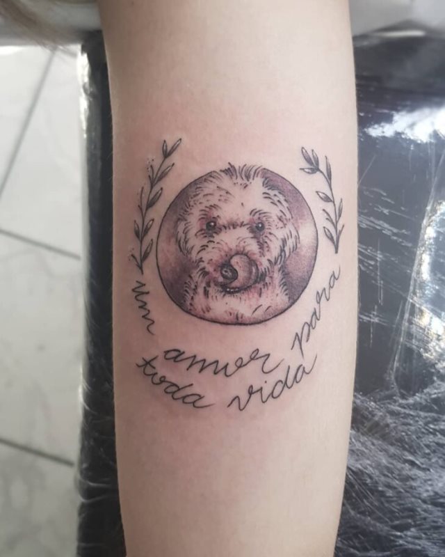 tattoo femenino perro 46