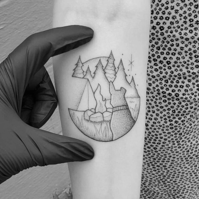 tattoo femenino perro 50