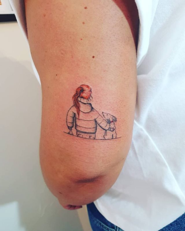 tattoo femenino perro 53