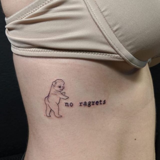 tattoo femenino perro 60