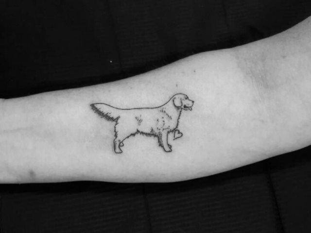 tattoo femenino perro 61